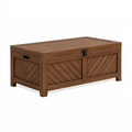 Gartentruhe 120 x 60 x 60 cm Holz Braun mit Klappdeckel im Landhausstil