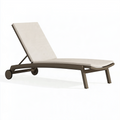 Sonnenliege 200 x 70 cm Aluminium Beige verstellbar modern