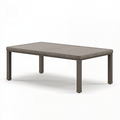 Gartentisch 180 x 90 x 75 cm Taupe Metall rechteckig für den Außenbereich